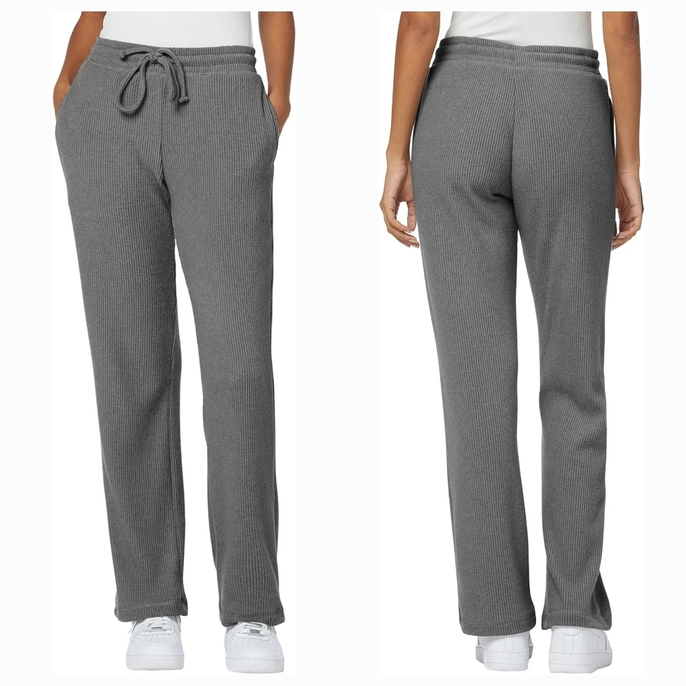 Joe's Jeans Lexie Grey Ribbed Flare Leg Pant - Picture 4 of 15